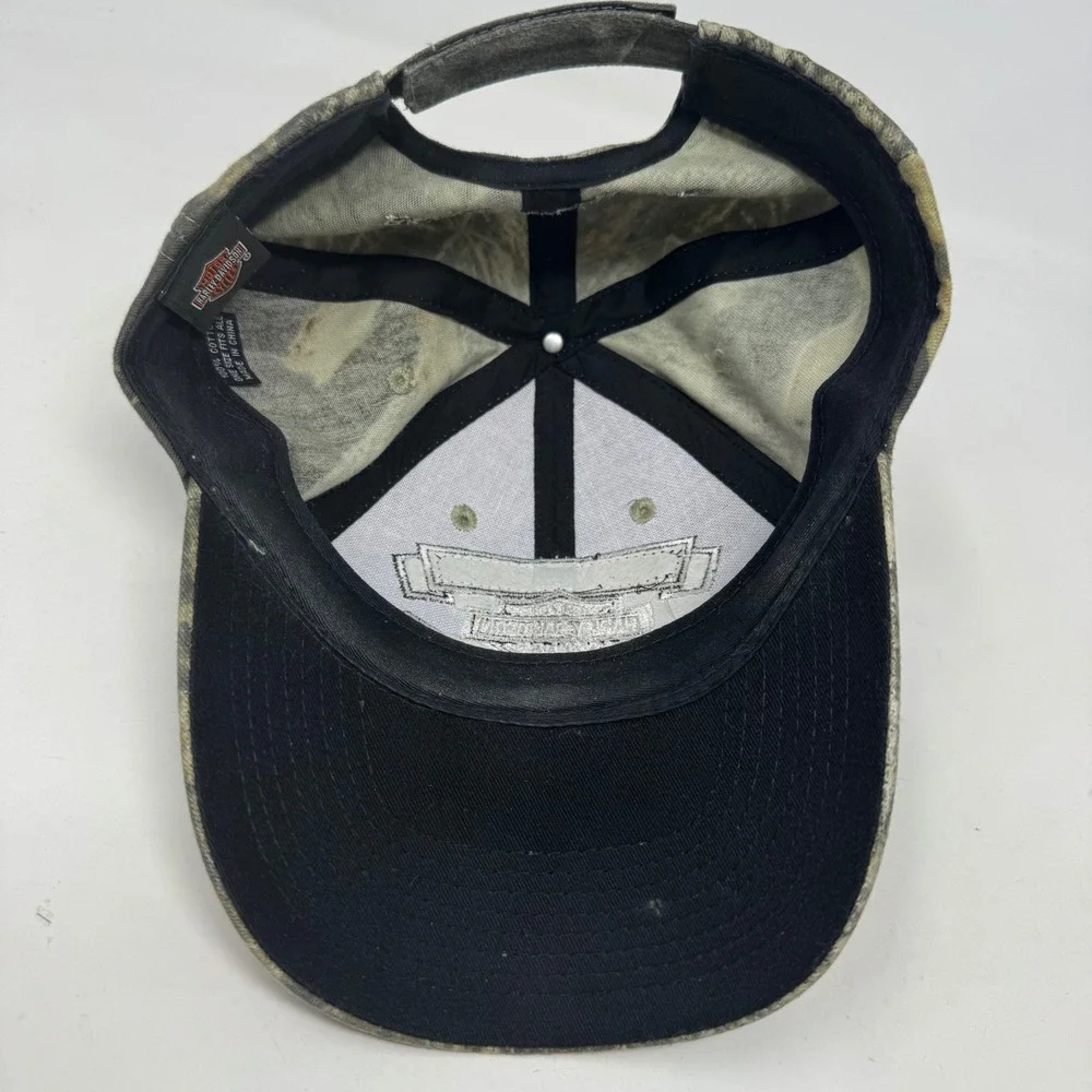 Harley-Davidson Honolulu Hawaii Camo Hat Motorcycle Embroidered Logo Cap OSFA